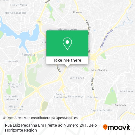 Rua Luiz Pecanha Em Frente ao Numero 291 map