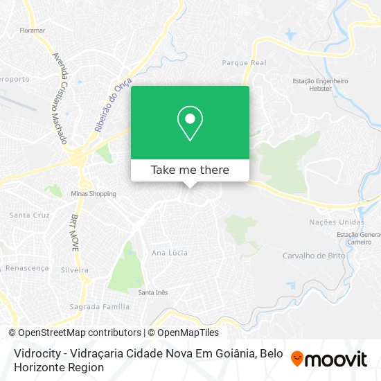 Vidrocity - Vidraçaria Cidade Nova Em Goiânia map