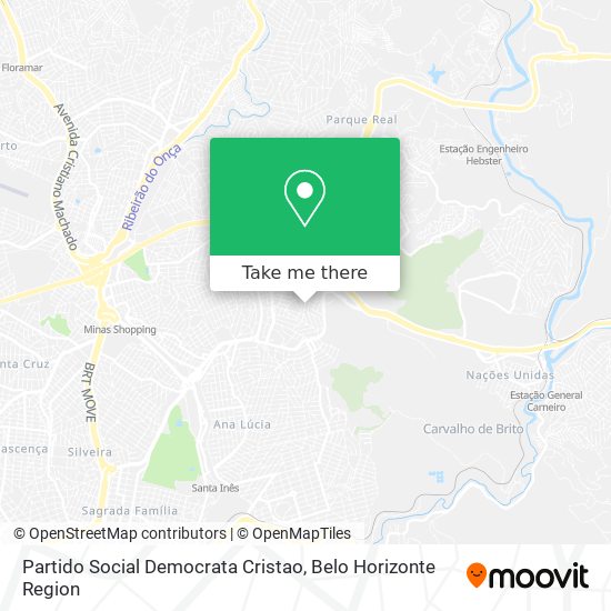 Partido Social Democrata Cristao map