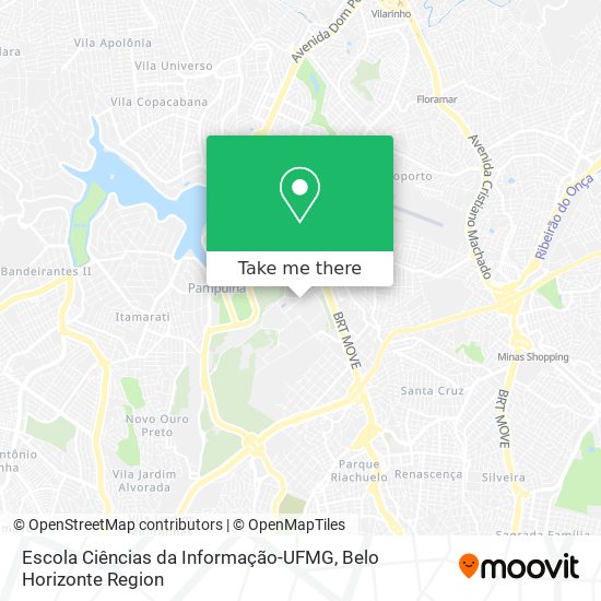 Escola Ciências da Informação-UFMG map