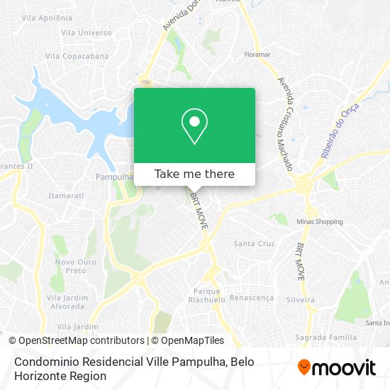 Mapa Condominio Residencial Ville Pampulha