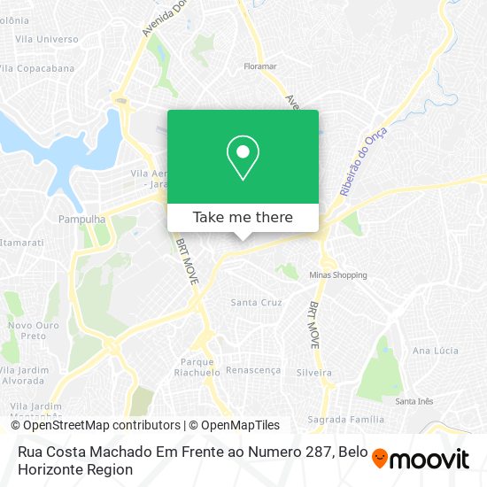Rua Costa Machado Em Frente ao Numero 287 map