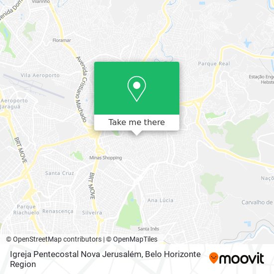 Mapa Igreja Pentecostal Nova Jerusalém