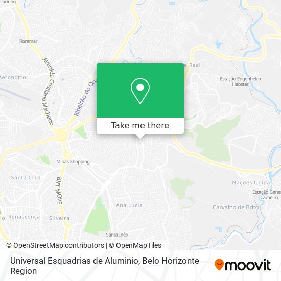 Universal Esquadrias de Aluminio map