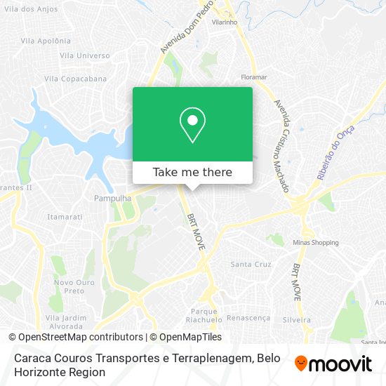 Caraca Couros Transportes e Terraplenagem map