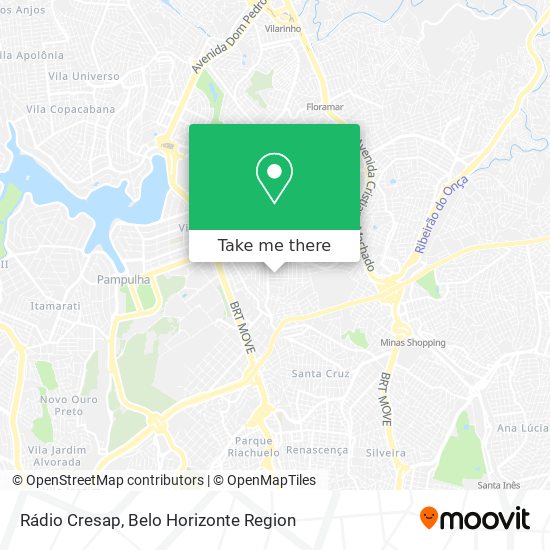 Rádio Cresap map