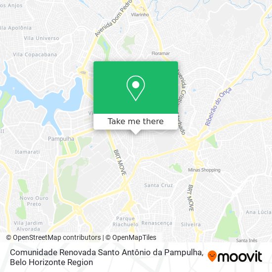 Comunidade Renovada Santo Antônio da Pampulha map