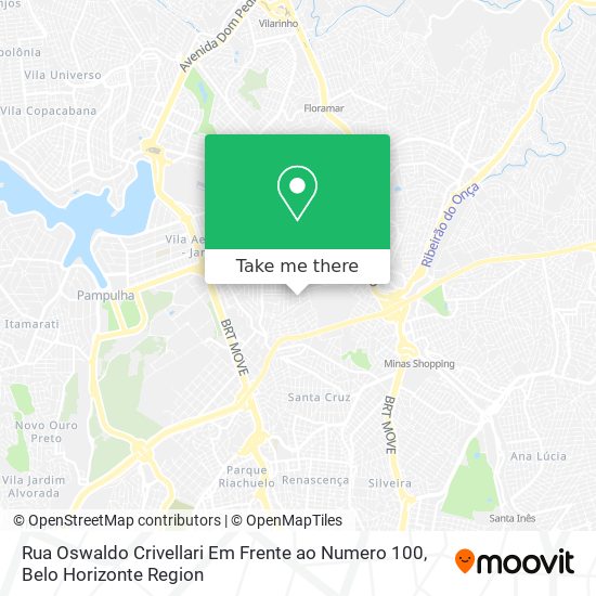 Rua Oswaldo Crivellari Em Frente ao Numero 100 map