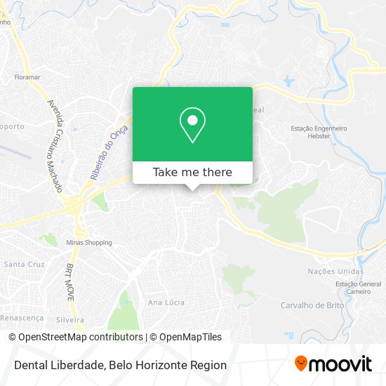 Dental Liberdade map