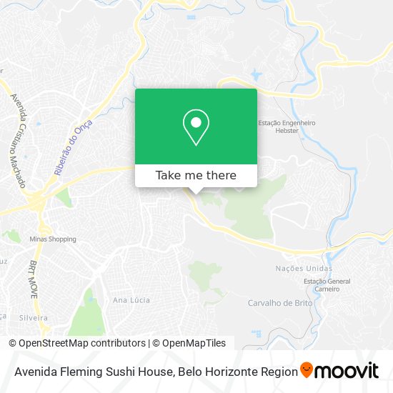 Avenida Fleming Sushi House map