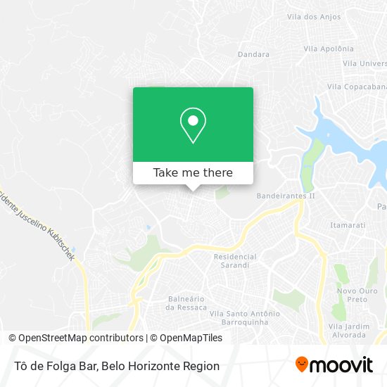 Tô de Folga Bar map