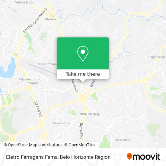 Eletro Ferragens Fama map