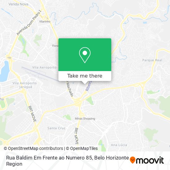 Rua Baldim Em Frente ao Numero 85 map