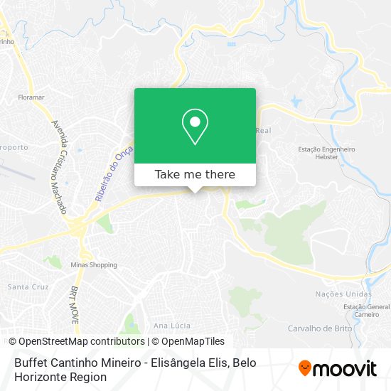 Mapa Buffet Cantinho Mineiro - Elisângela Elis