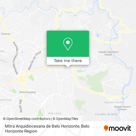 Mitra Arquidiocesana de Belo Horizonte map
