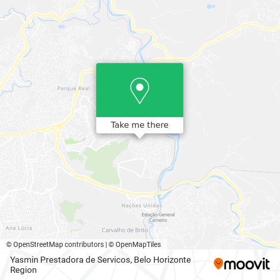 Yasmin Prestadora de Servicos map