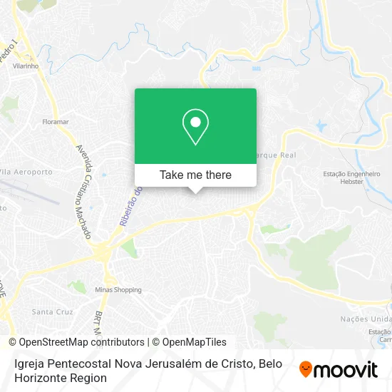 Mapa Igreja Pentecostal Nova Jerusalém de Cristo