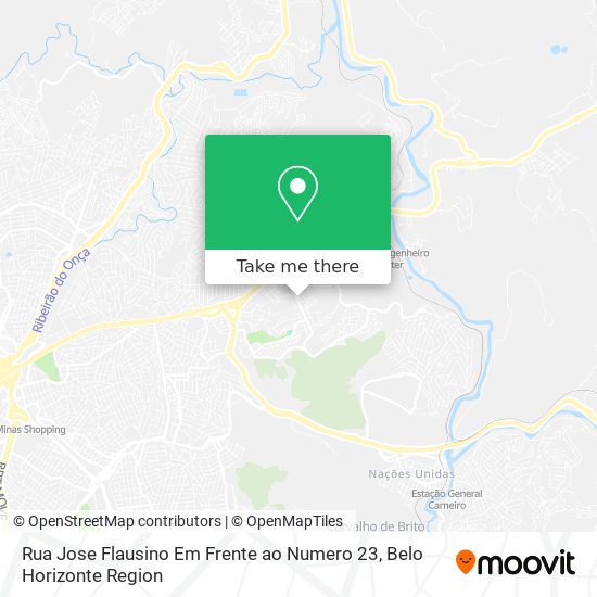 Rua Jose Flausino Em Frente ao Numero 23 map