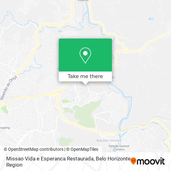 Missao Vida e Esperanca Restaurada map