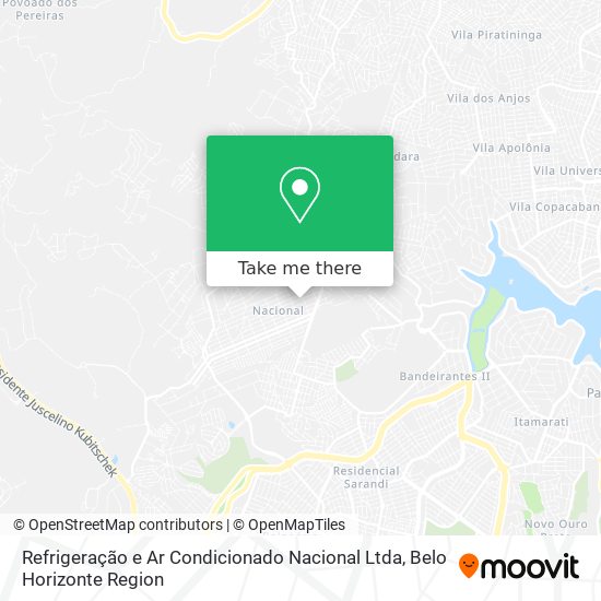 Refrigeração e Ar Condicionado Nacional Ltda map