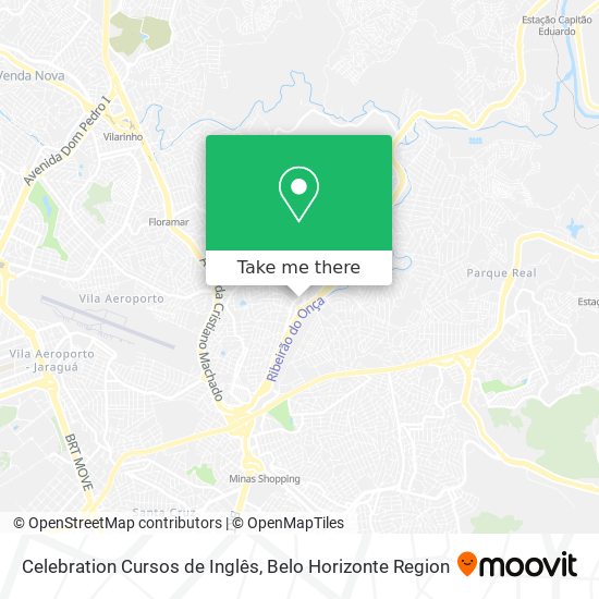Celebration Cursos de Inglês map
