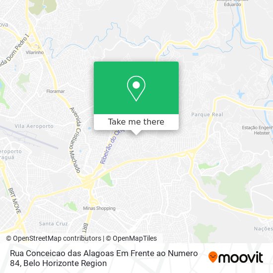 Mapa Rua Conceicao das Alagoas Em Frente ao Numero 84