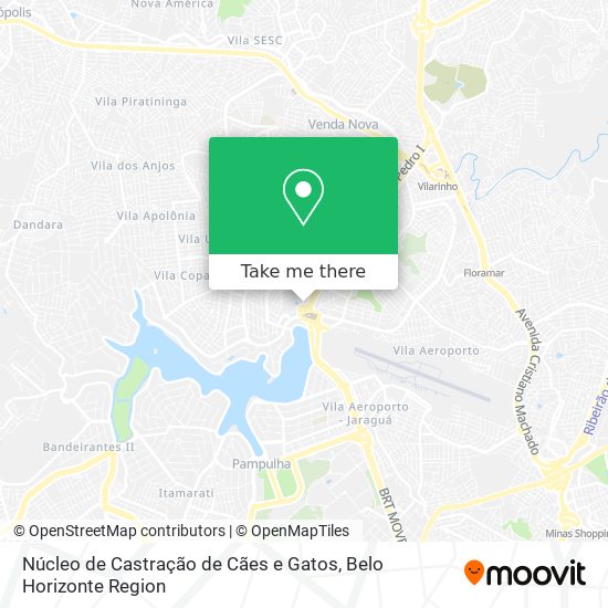 Núcleo de Castração de Cães e Gatos map