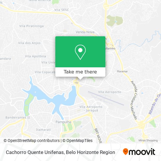 Cachorro Quente Unifenas map