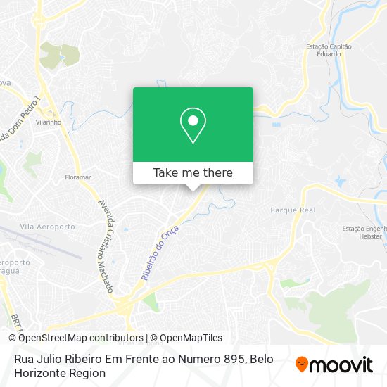 Rua Julio Ribeiro Em Frente ao Numero 895 map
