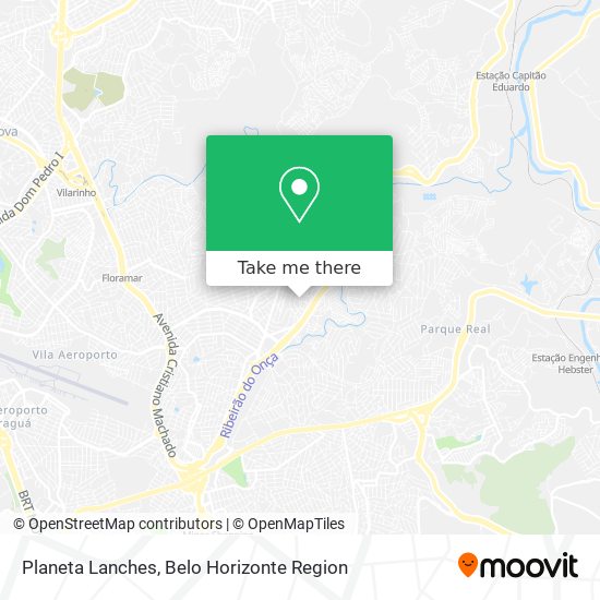Planeta Lanches map
