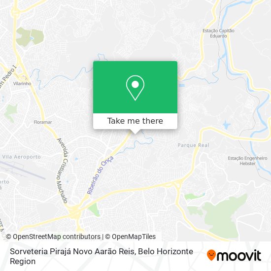 Sorveteria Pirajá Novo Aarão Reis map