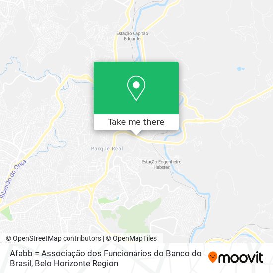 Mapa Afabb = Associação dos Funcionários do Banco do Brasil