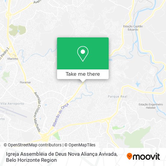 Mapa Igreja Assembléia de Deus Nova Aliança Avivada