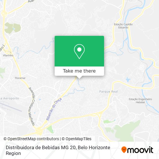 Mapa Distribuidora de Bebidas MG 20