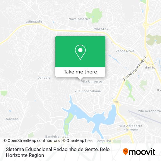 Sistema Educacional Pedacinho de Gente map