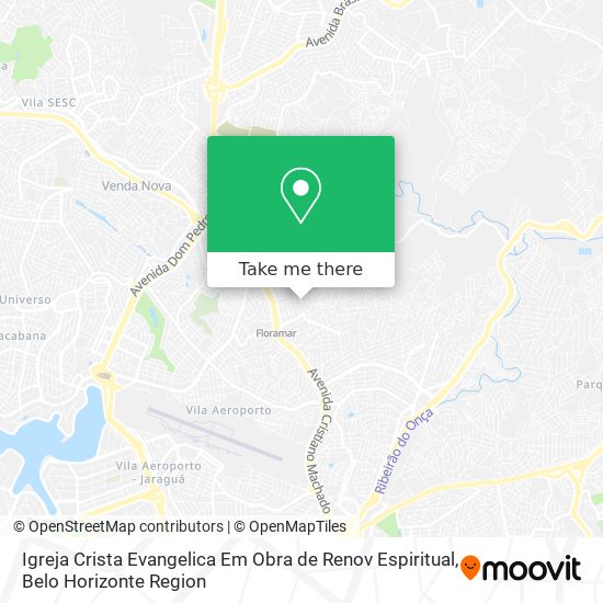 Igreja Crista Evangelica Em Obra de Renov Espiritual map