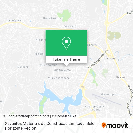 Xavantes Materiais de Construcao Limitada map