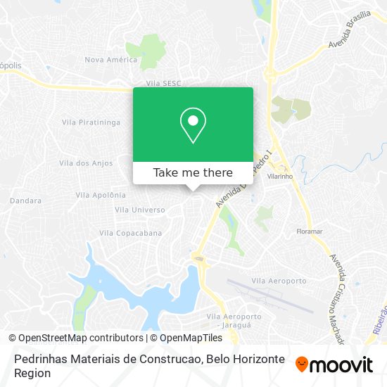 Mapa Pedrinhas Materiais de Construcao