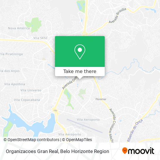 Organizacoes Gran Real map