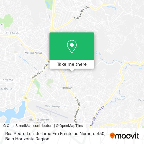 Mapa Rua Pedro Luiz de Lima Em Frente ao Numero 450
