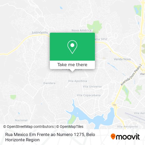 Rua Mexico Em Frente ao Numero 1275 map