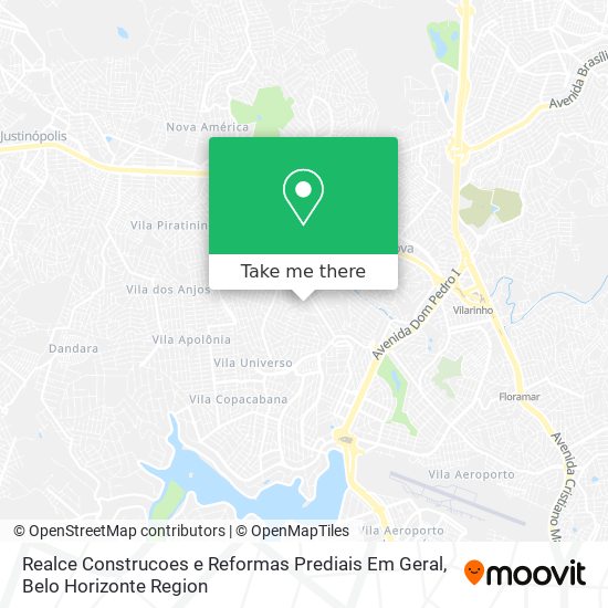 Realce Construcoes e Reformas Prediais Em Geral map