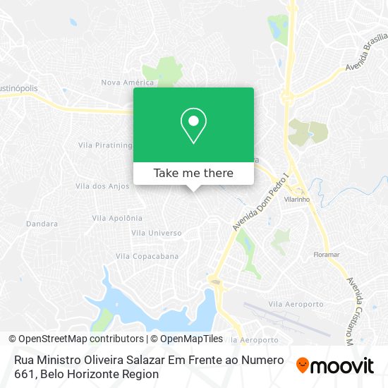 Mapa Rua Ministro Oliveira Salazar Em Frente ao Numero 661