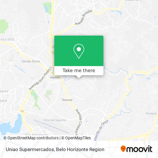 Uniao Supermercados map