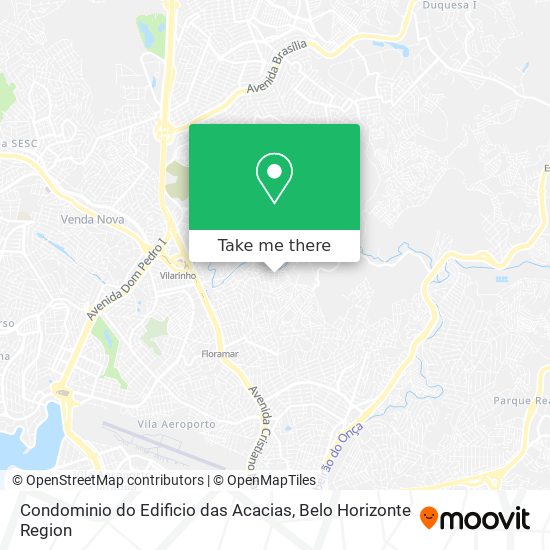 Condominio do Edificio das Acacias map