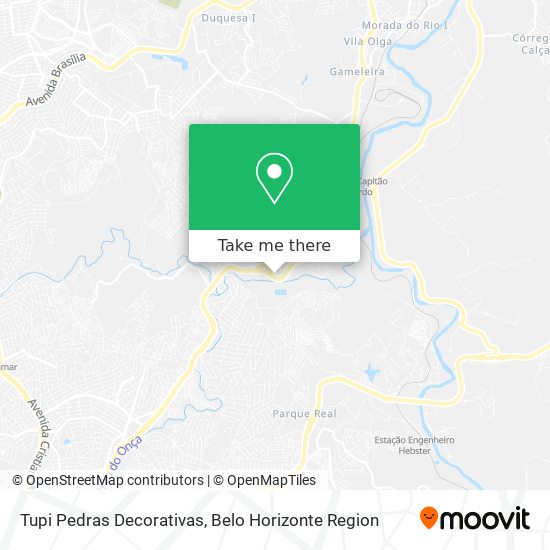 Tupi Pedras Decorativas map