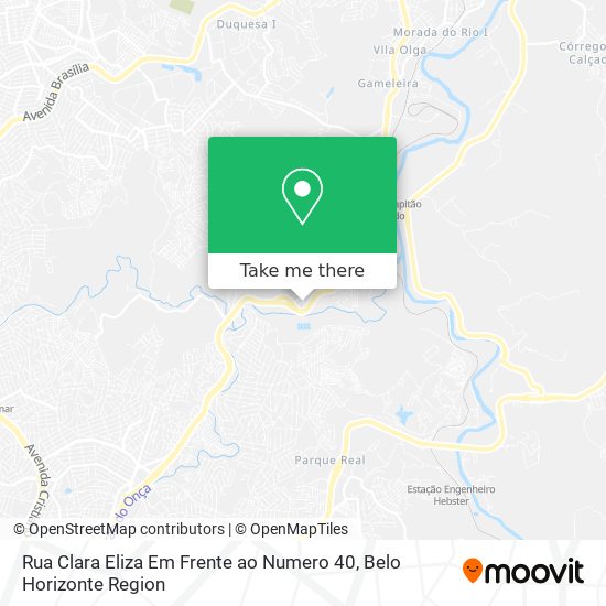 Rua Clara Eliza Em Frente ao Numero 40 map