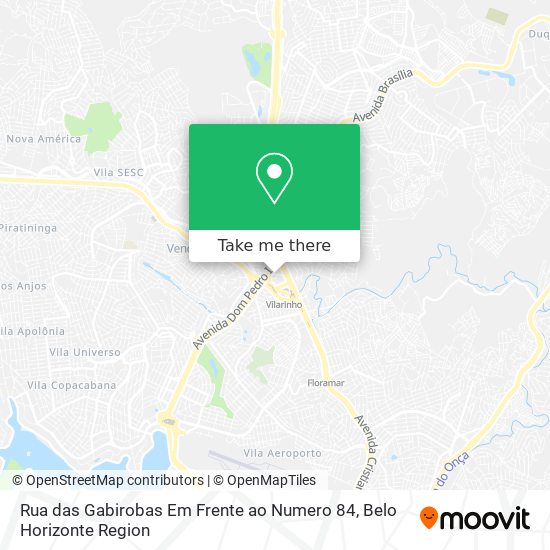 Rua das Gabirobas Em Frente ao Numero 84 map
