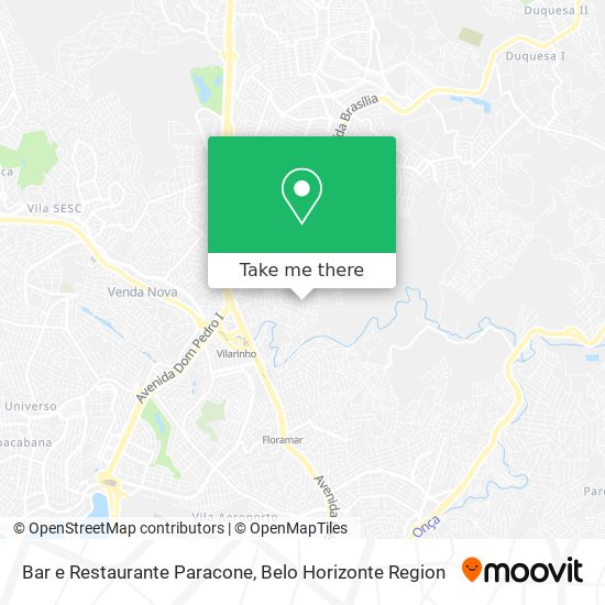 Bar e Restaurante Paracone map
