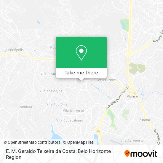 E. M. Geraldo Teixeira da Costa map